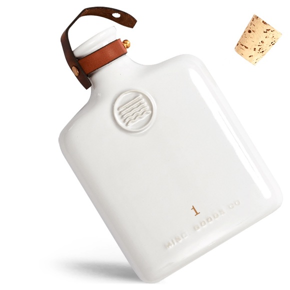 Misc. Goods Co. Ceramic Flask Color: Ivory - Picture 3 of 3